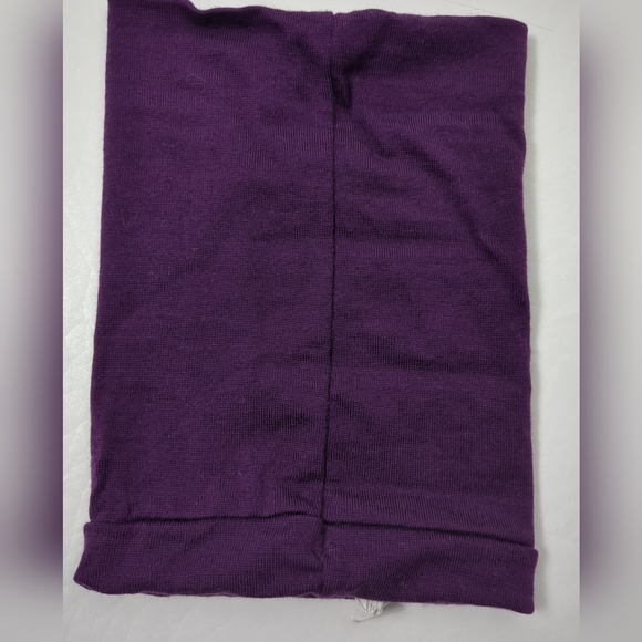 ICEBREAKER 100% Wool Purple Neck Gaiter Scarf Flexi Chute - Picture 2 of 5